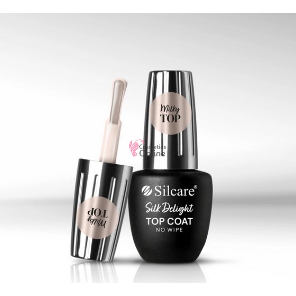 Silk Delight Top Coat Silcare, no wipe, top coat laptos 9 ml